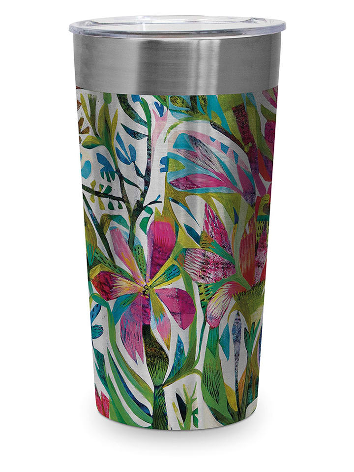 ppd Kubek termiczny "Cuzco" w kolorze zielonym ze wzorem - 400 ml rozmiar: onesize