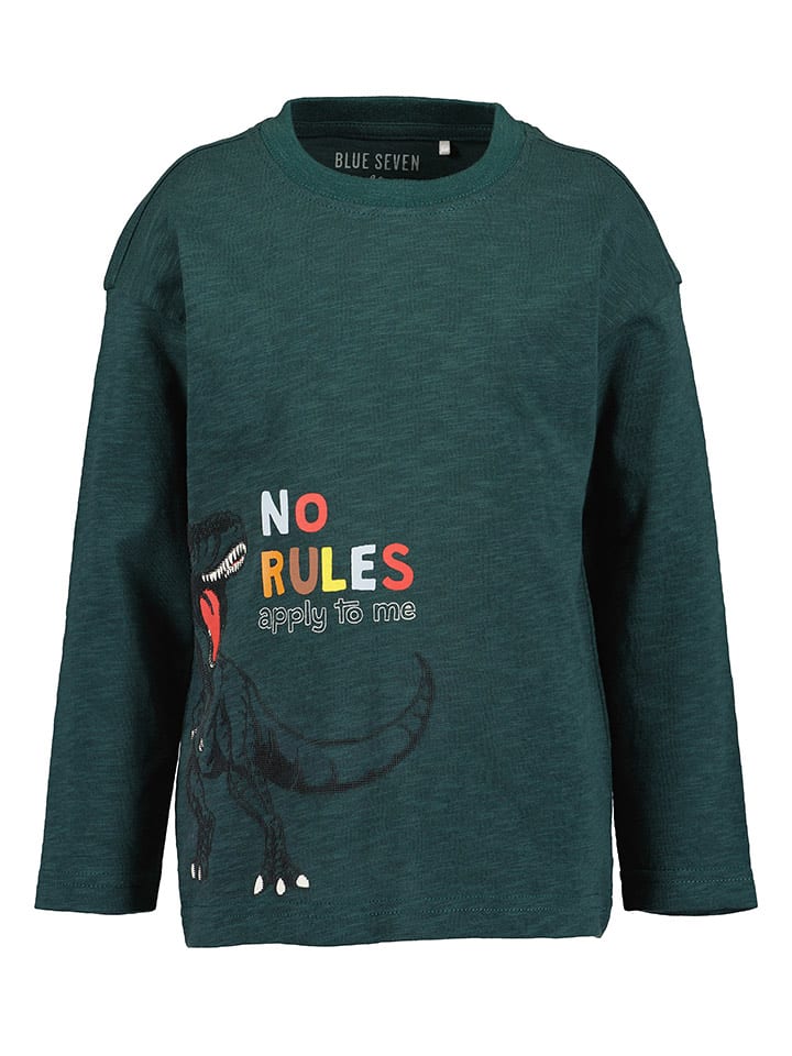 Blue Seven Koszulka w kolorze ciemnozielonym rozmiar: 92