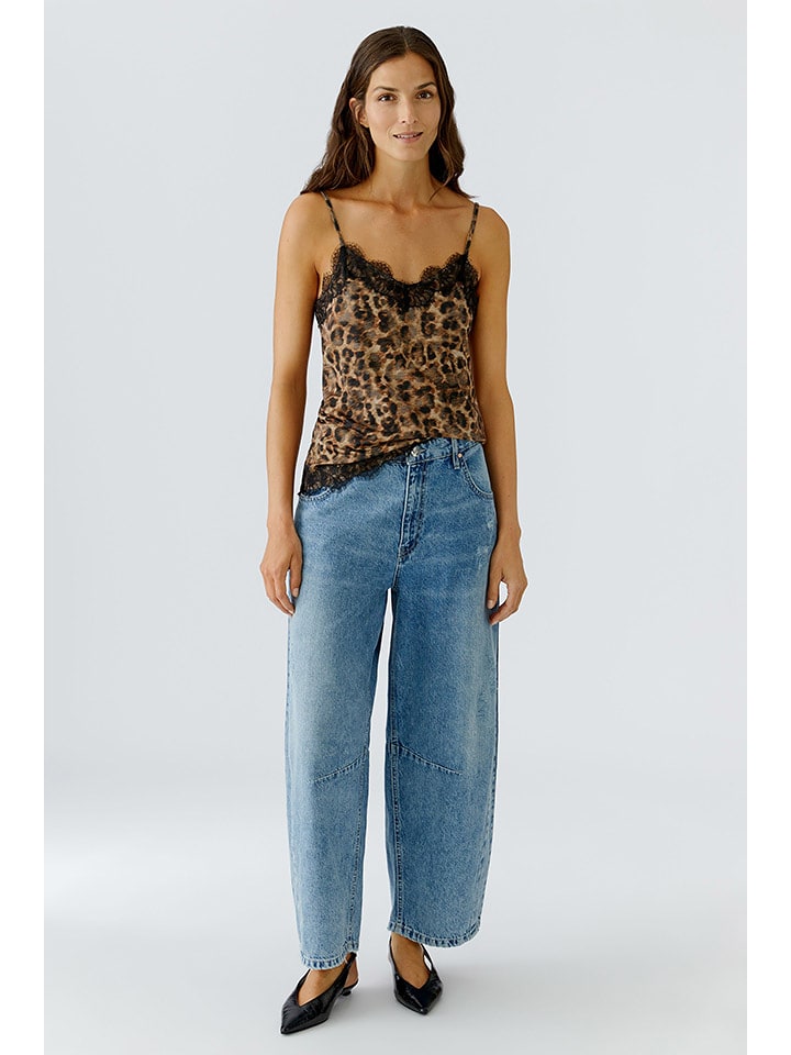 Oui Top w kolorze karmelowo-brązowym rozmiar: 38