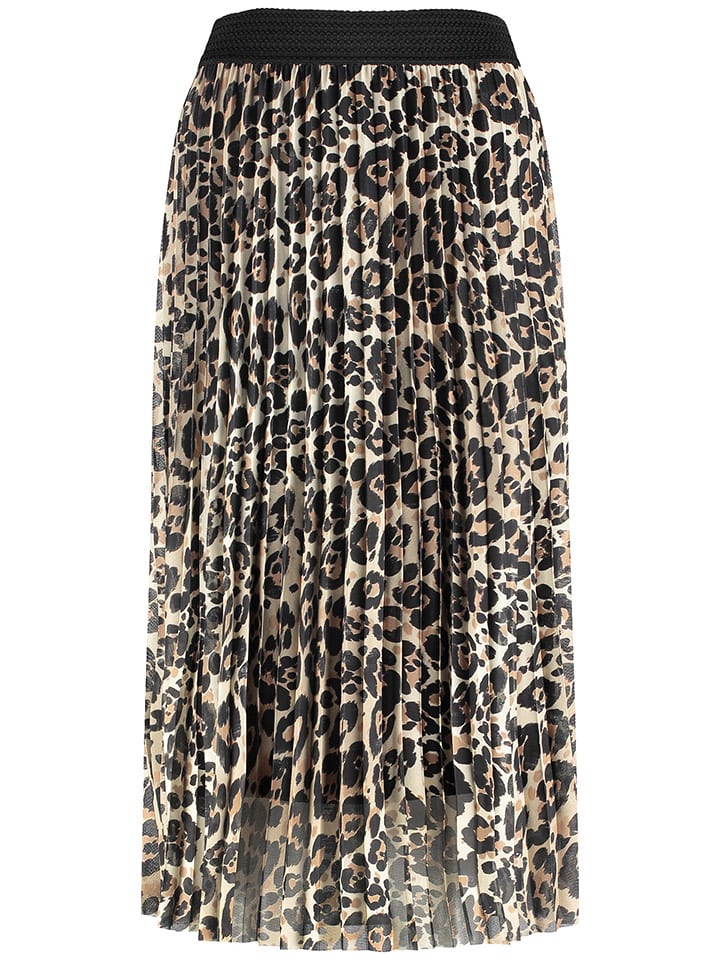 TAIFUN Spódnica w kolorze beżowo-czarnym rozmiar: 36