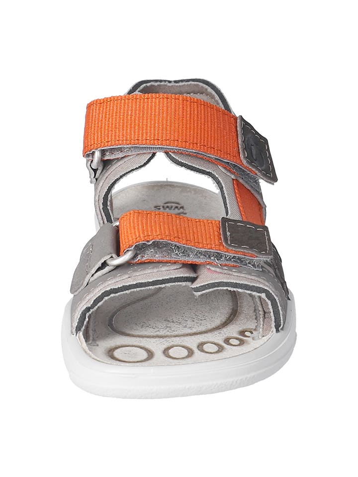 Ricosta Buty "Biggi" w kolorze szaro-pomarańczowym do chodzenia na boso rozmiar: 28