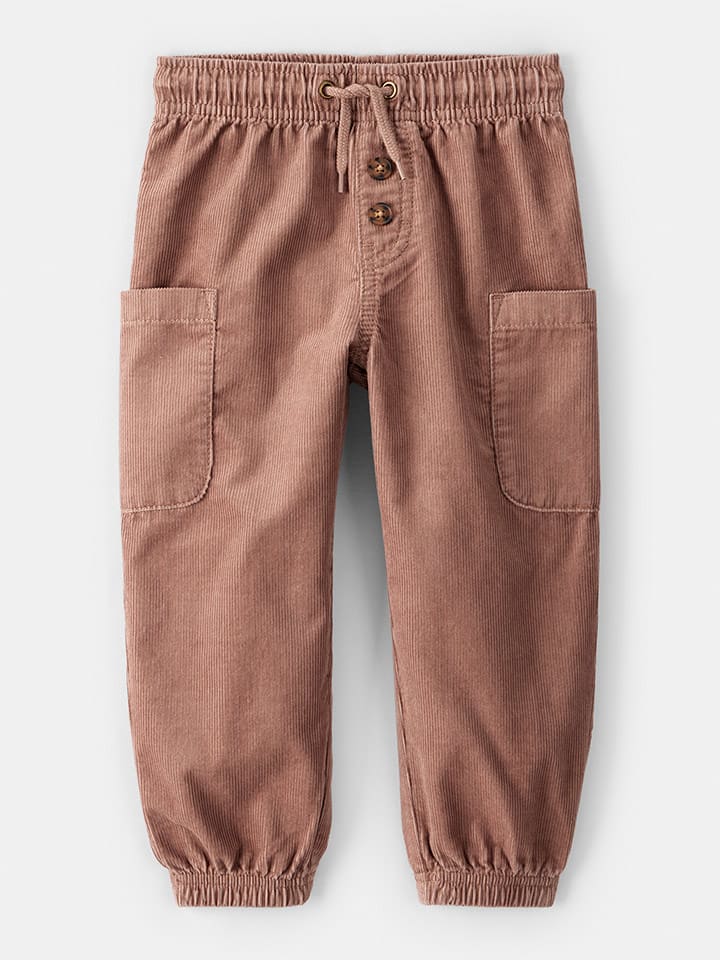 OshKosh Spodnie sztruksowe w kolorze jasnobrązowym rozmiar: 110