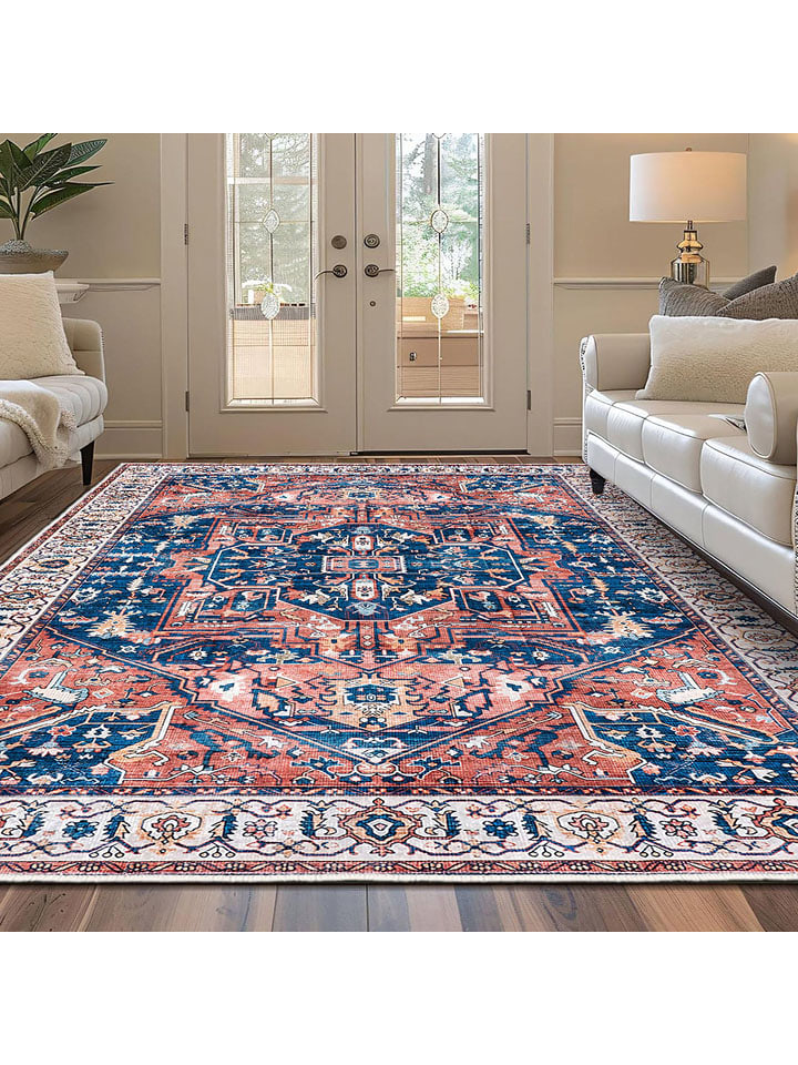 Conceptum Hypnose Dywan ''Kece-Fr118'' w kolorze czerwono-niebieskim rozmiar: 160x230 cm