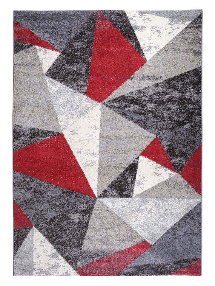 deco Rugs & Carpet Dywan "Decora" w kolorze szaro-czerwonym rozmiar: 160x230 cm