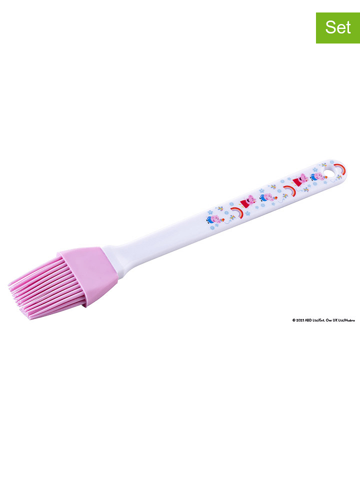 Dr. Oetker Pędzle cukiernicze (2 szt.) w kolorze jasnoróżowo-białym - dł. 25 cm rozmiar: onesize