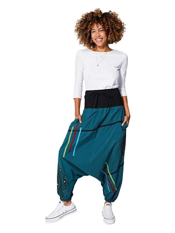 Aller Simplement Spodnie w kolorze niebieskim rozmiar: 34/36