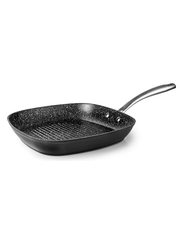 Ibili Patelnia grillowa "Quarzo" w kolorze czarnym - 24 x 24 cm rozmiar: onesize