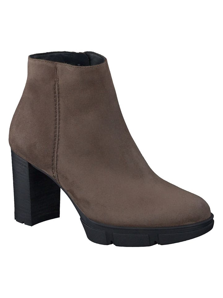 Paul Green Skórzane botki w kolorze brązowym rozmiar: 40