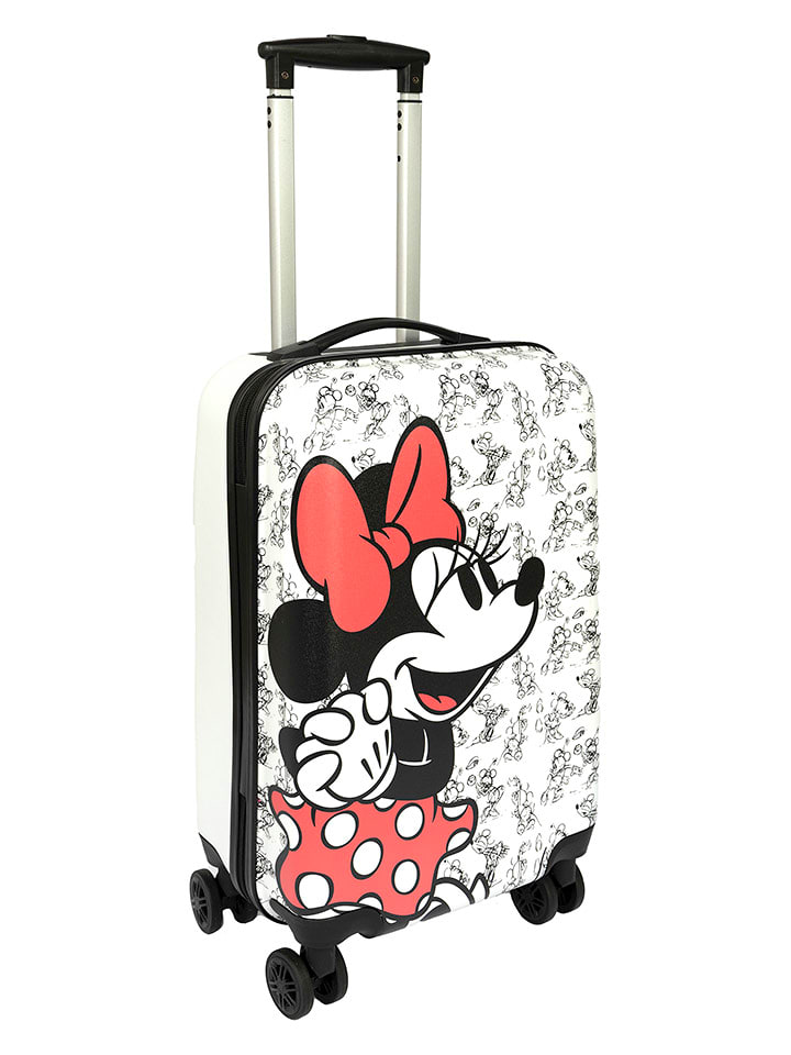 Disney Minnie Mouse Walizka "Myszka Minnie" w kolorze białym - 34 x 58 x 23 cm rozmiar: onesize