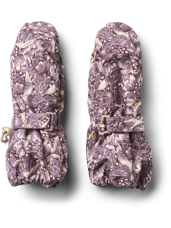 Wheat Rękawiczki funkcyjne "Tech" w kolorze fioletowo-beżowym rozmiar: 140-152