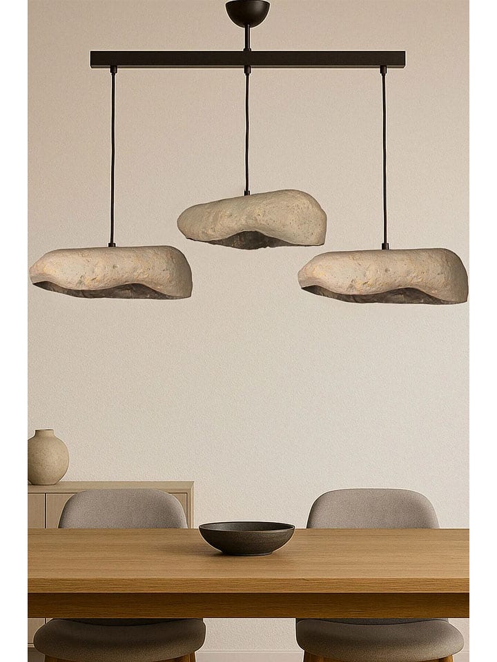 Opviq Lampa wisząca w kolorze jasnoszaro-czarnym - 58 x 62 cm rozmiar: onesize