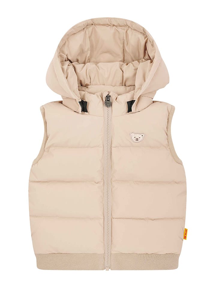 Steiff Kamizelka pikowana w kolorze beżowym rozmiar: 98