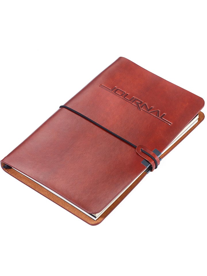 Troika Notatnik "Journal" w kolorze brązowym - A5 rozmiar: onesize