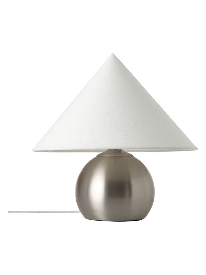 Ellos Home Lampa stołowa "Connie" w kolorze srebrno-białym - wys. 40 x Ø 37 cm rozmiar: onesize