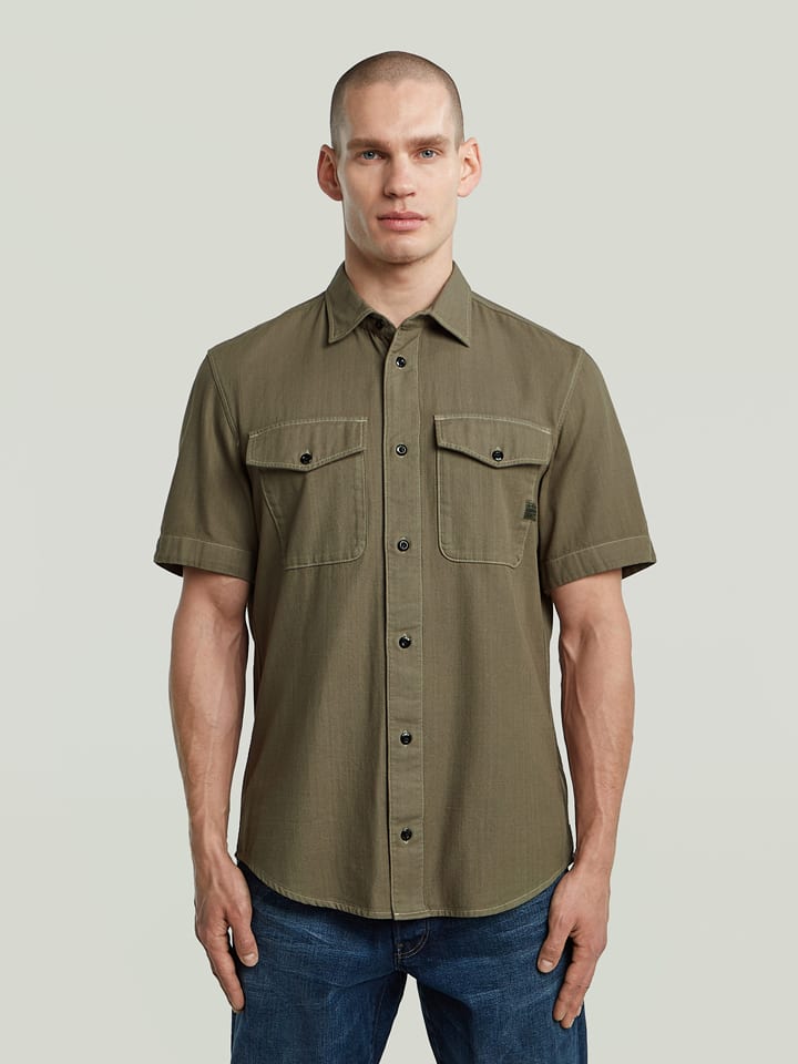 G-Star Koszula - Slim fit - w kolorze khaki rozmiar: L