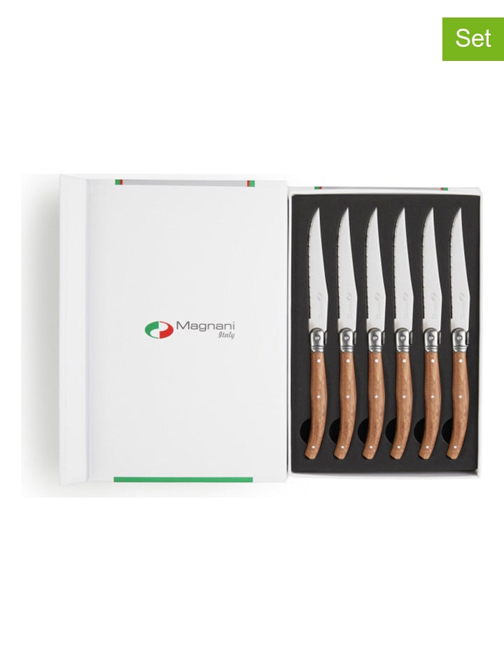 Lifa Living Noże (6 szt.) w kolorze brązowym do steków rozmiar: onesize