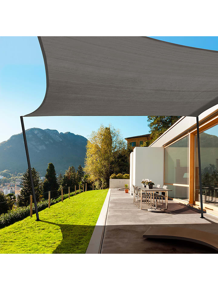 Inkazen Żagiel przeciwsłoneczny w kolorze szarym - 350 x 350 cm rozmiar: 400x600 cm