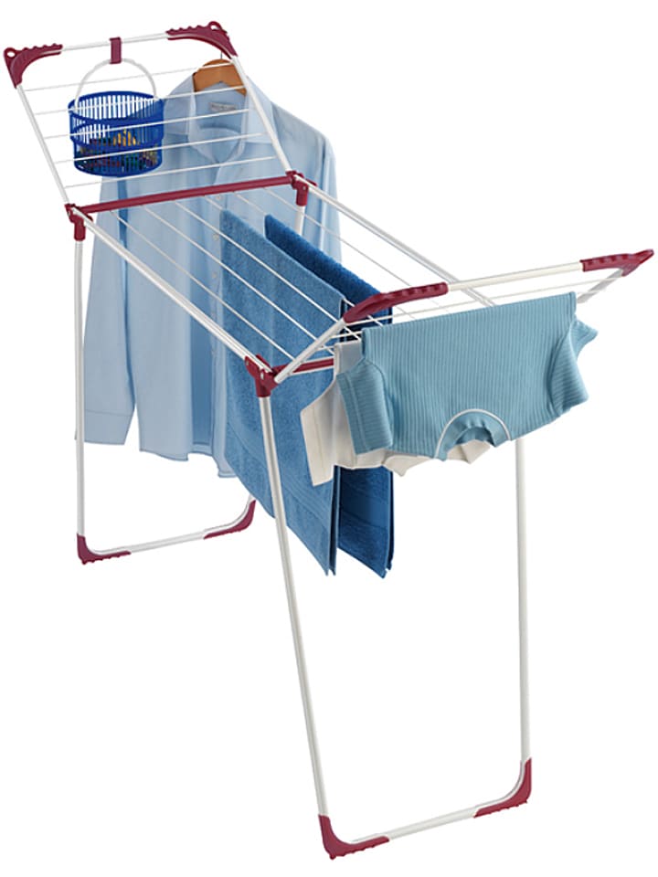 Wenko Suszarka "Summer Dry" w kolorze biało-różowym na ubrania - 153 x 76 x 46 cm rozmiar: onesize