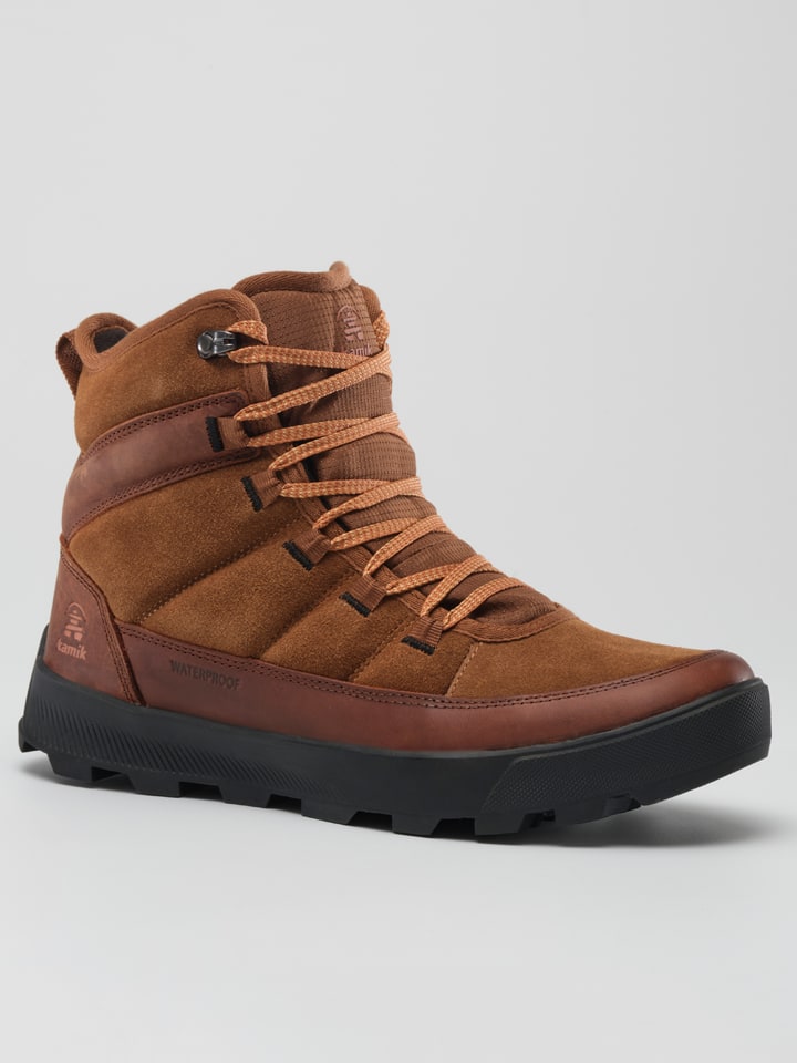 Kamik Skórzane botki "Atwater" w kolorze brązowym rozmiar: 41