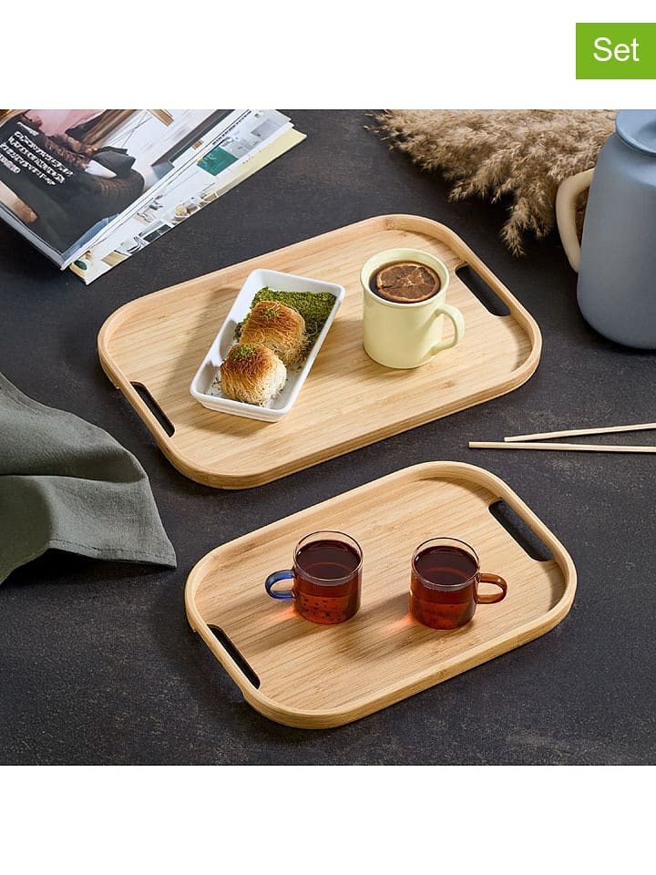 Violeta Home Tace (2 szt.) w kolorze jasnobrązowym rozmiar: onesize