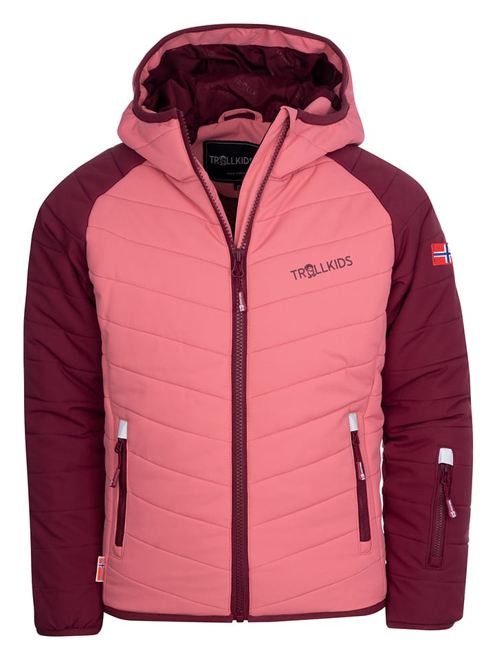 Trollkids Kurtka narciarska "Myrkdalen" w kolorze jasnoróżowym rozmiar: 164