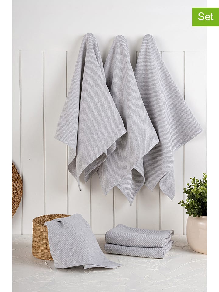 Violeta Home Ściereczki (6 szt.) w kolorze szarym do naczyń - 76 x 43 cm rozmiar: onesize