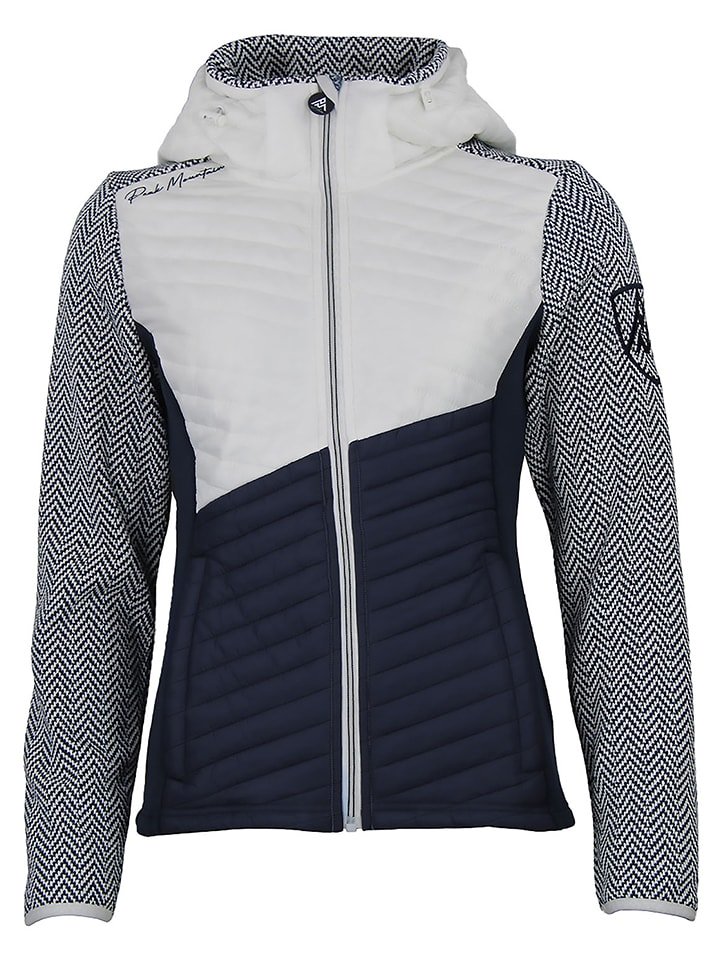 Peak Mountain Kurtka przejściowa w kolorze biało-granatowym rozmiar: M