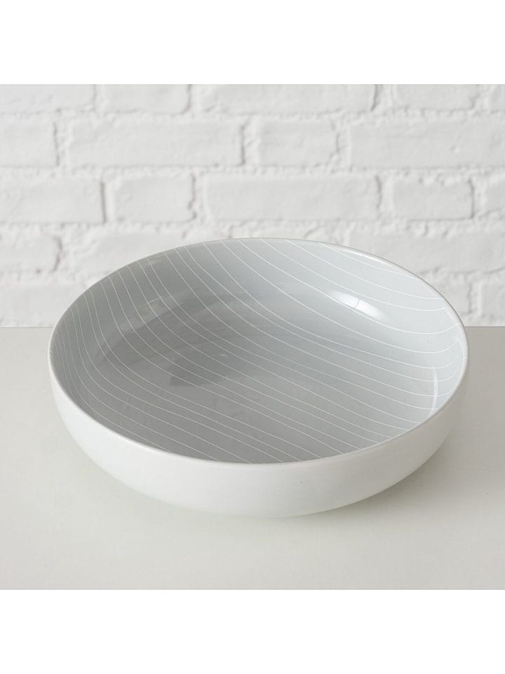 Boltze Talerz głęboki "Bergen" w kolorze szarym - Ø 21,4 cm rozmiar: onesize