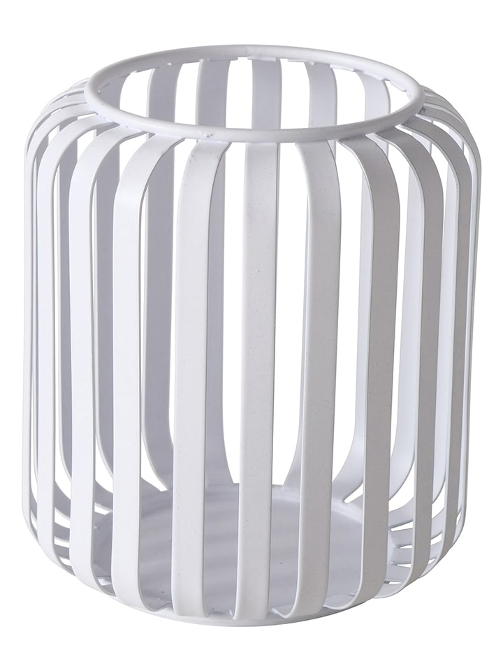 Boltze Świecznik "Viki" w kolorze białym - wys.12 x Ø 10 cm rozmiar: onesize