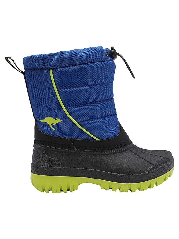 Kangaroos Kozaki zimowe "K-Ben" w kolorze czarno-granatowo-zielonym rozmiar: 34