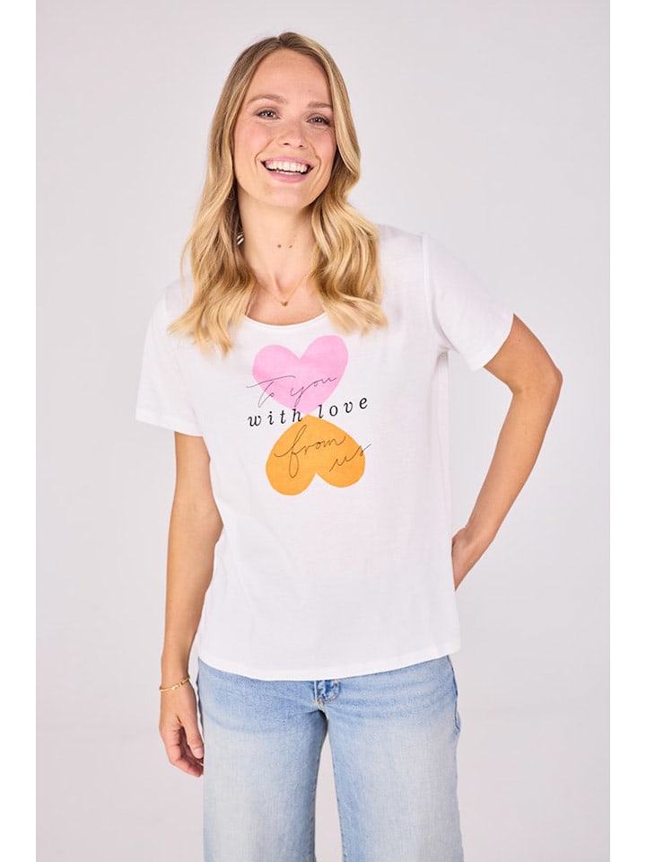 LIEBLINGSSTÜCK Koszulka "Cilia" w kolorze białym rozmiar: XL