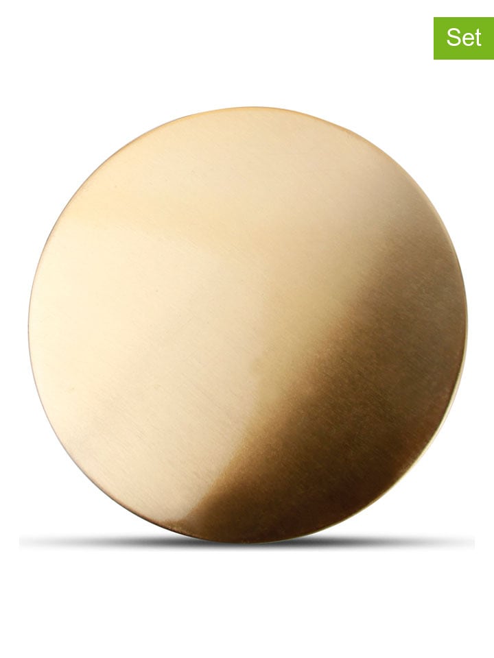 Salt and Pepper Podkładki (4 szt.) "Cheers" w kolorze złotym pod szklanki - Ø 10 cm rozmiar: onesize