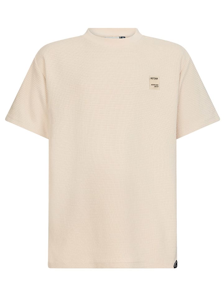 Retour Koszulka "Kieran" w kolorze beżowym rozmiar: 140