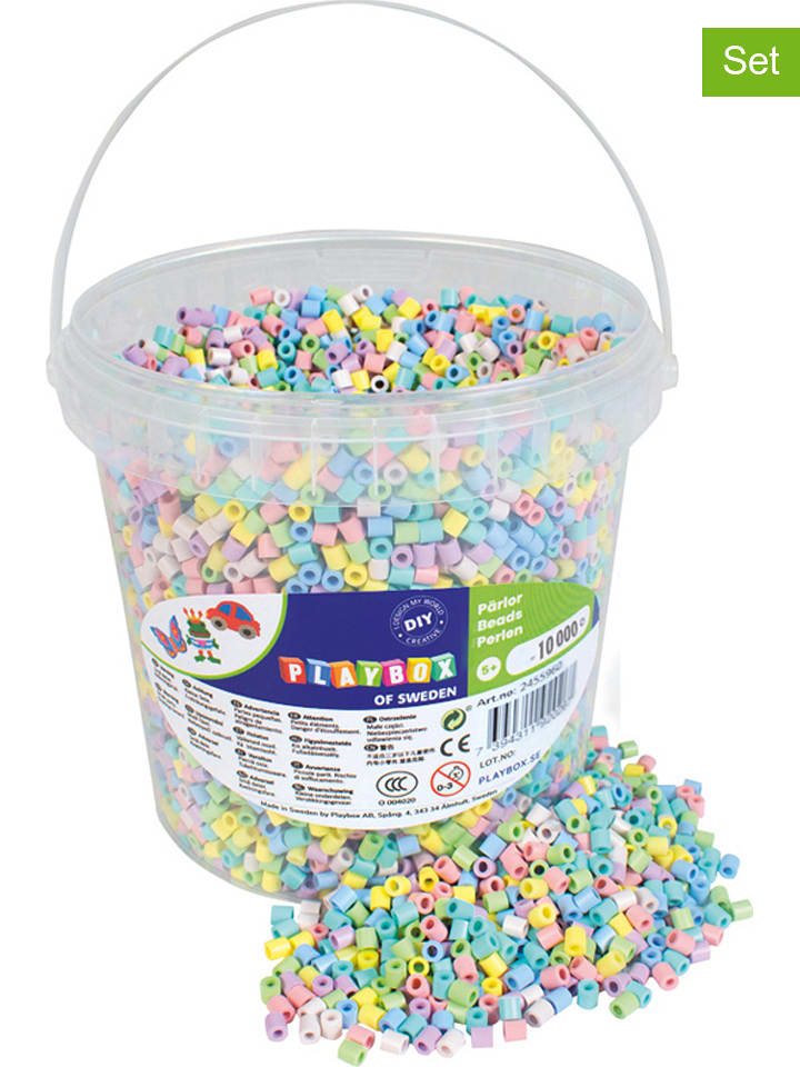 Playbox 10000-częściowy zestaw koralików do prasowanek - 5+ rozmiar: onesize