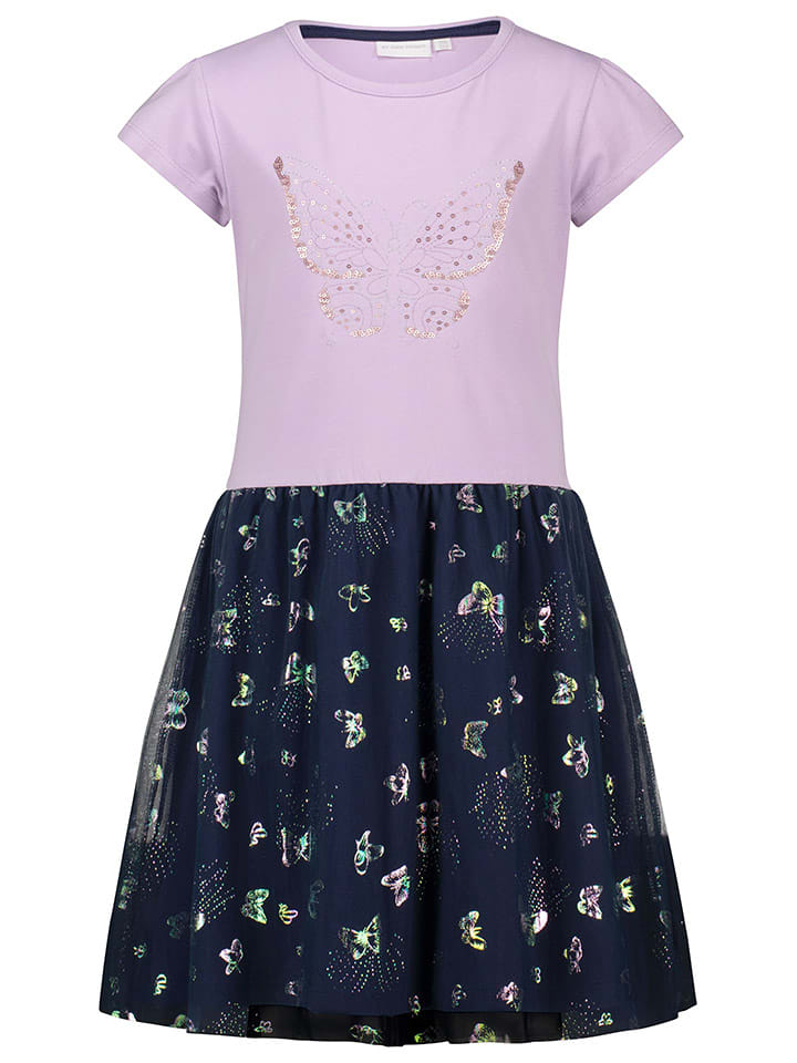 Topo Sukienka "Butterfly" w kolorze fioletowo-granatowym rozmiar: 104