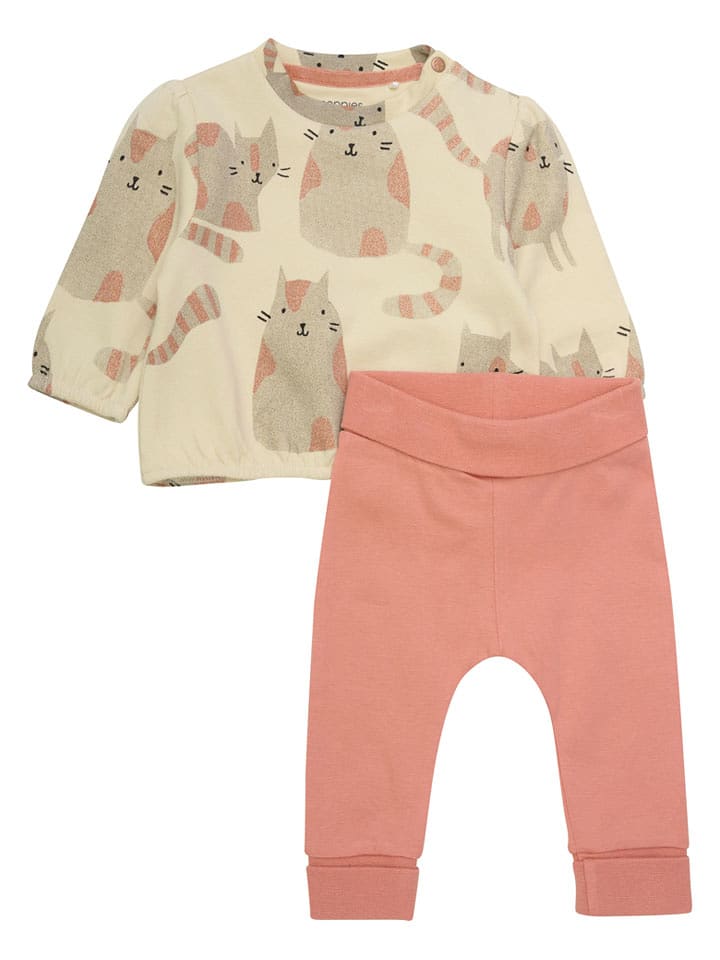 Noppies 2-częściowy zestaw "Tortolita" w kolorze beżowo-różowym rozmiar: 68