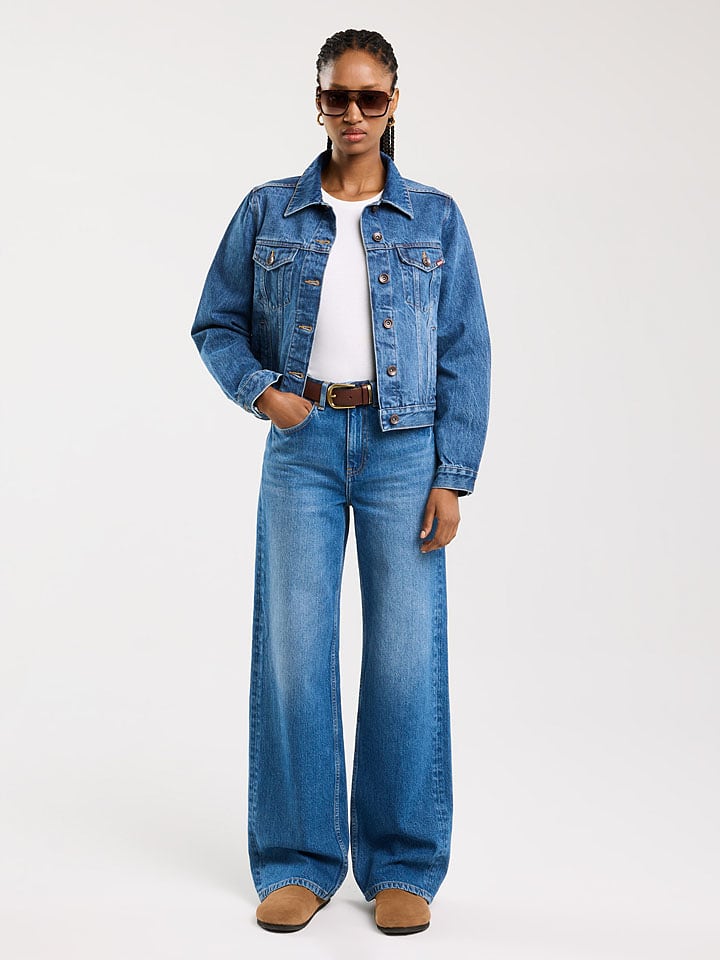 BIG STAR Kurtka dżinsowa "Josephine" w kolorze niebieskim rozmiar: L