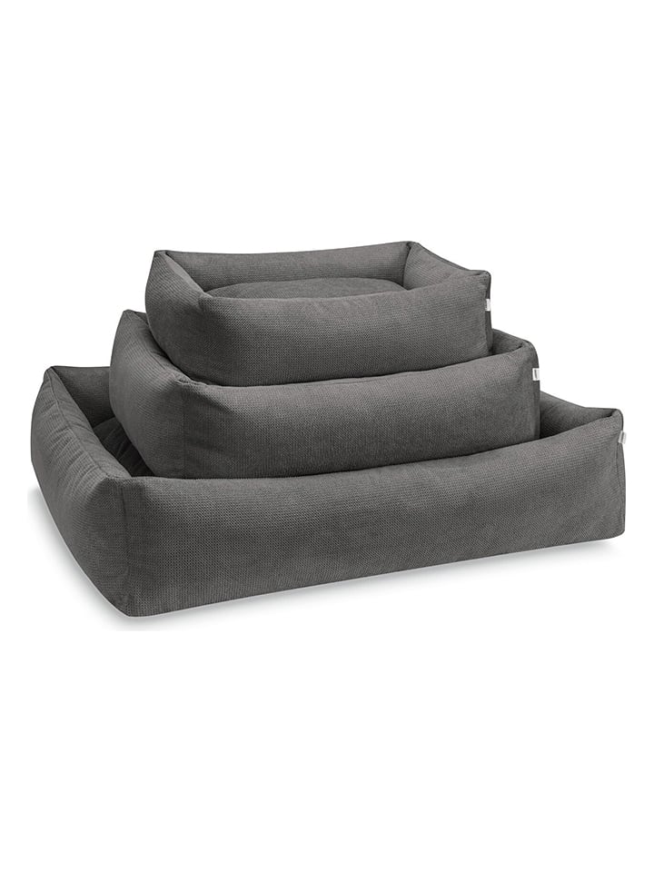 Laboni Poszewka "Tudor" w kolorze antracytowym na legowisko - 68 x 55 x 20 cm rozmiar: S