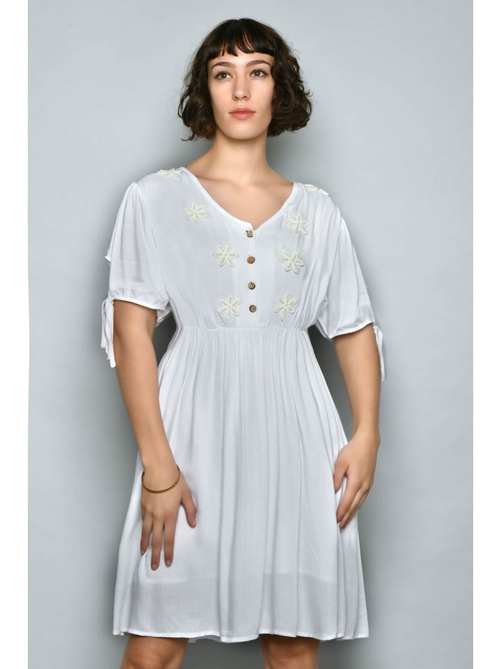 H.H.G. Sukienka w kolorze białym rozmiar: L