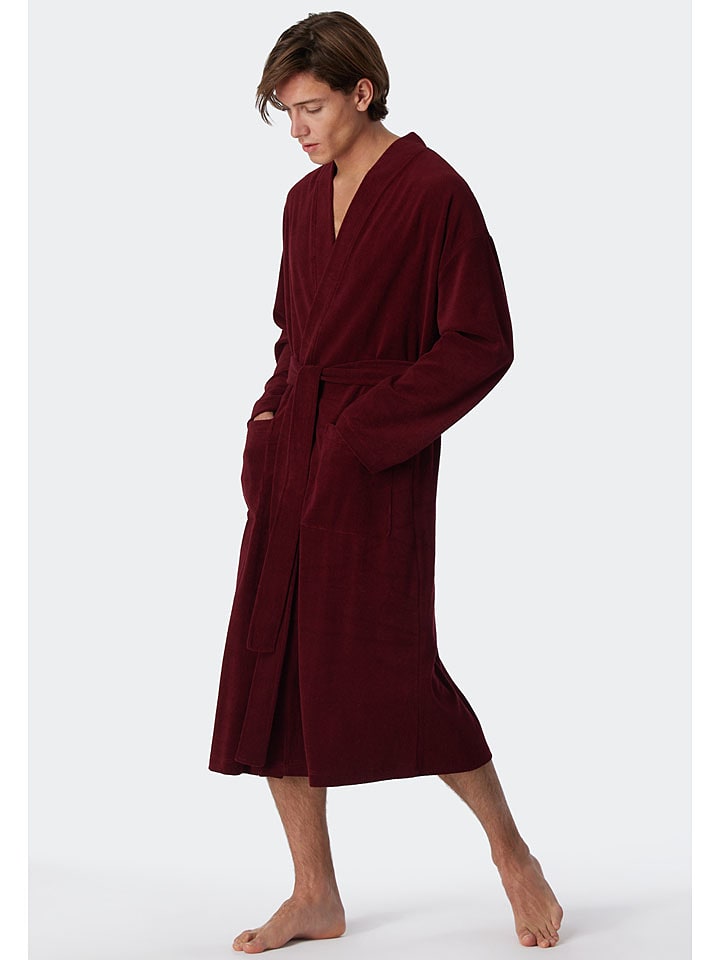 Schiesser Szlafrok w kolorze czerwonym rozmiar: S