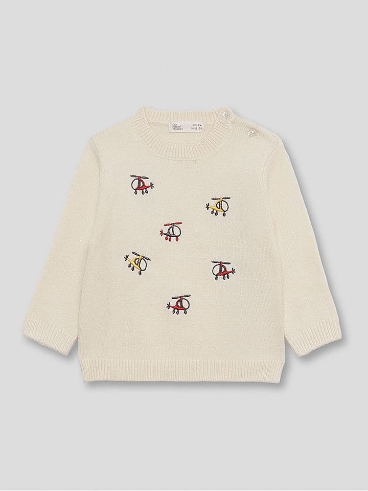Street MONKEY Sweter w kolorze kremowym rozmiar: 68