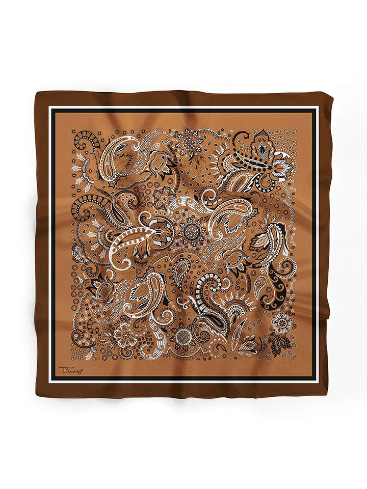 Lucky Bees Chusta w kolorze jasnobrązowym - 55 x 55 cm rozmiar: onesize