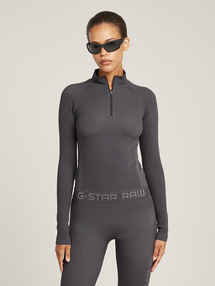 G-Star Koszulka funkcyjna w kolorze szarym rozmiar: L