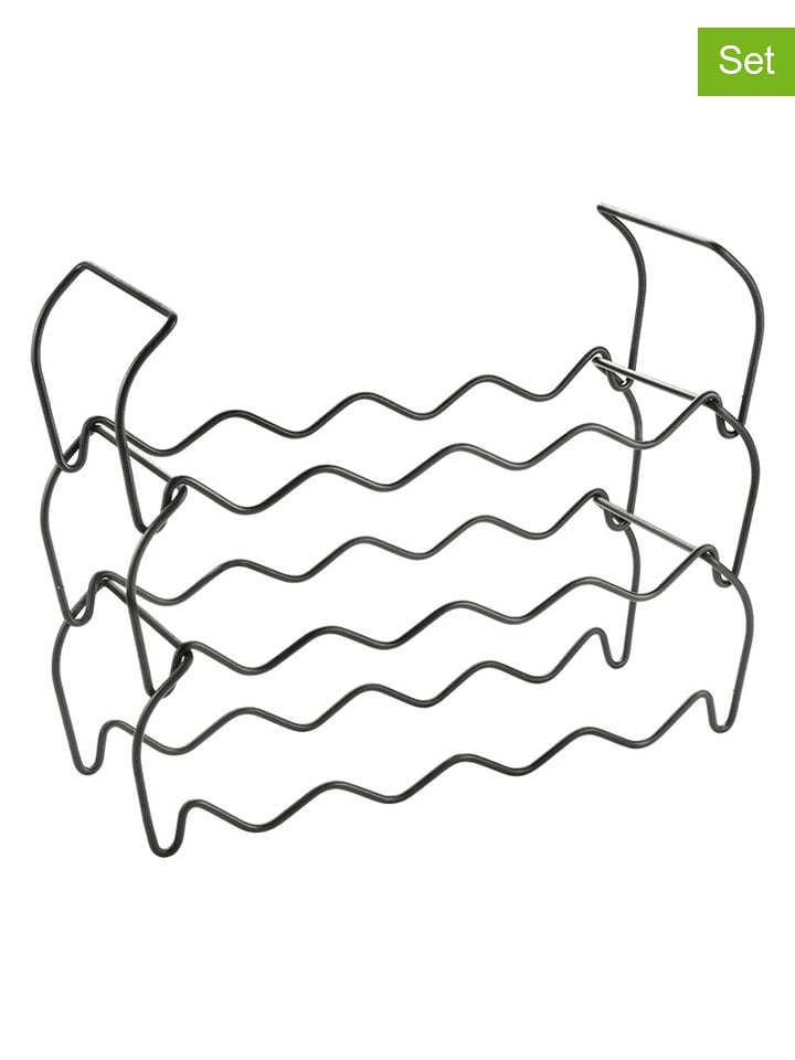 metaltex Regały (3 szt.) w kolorze srebrnym na butelki - 44 x 14 x 13 cm rozmiar: onesize