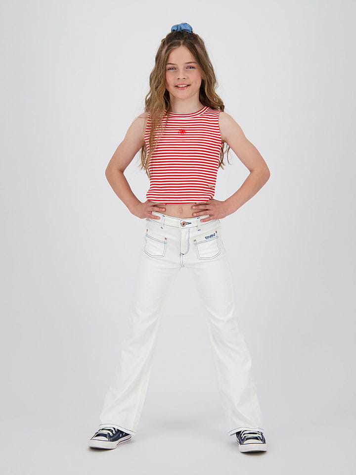 Vingino Top w kolorze czerwono-białym rozmiar: 152