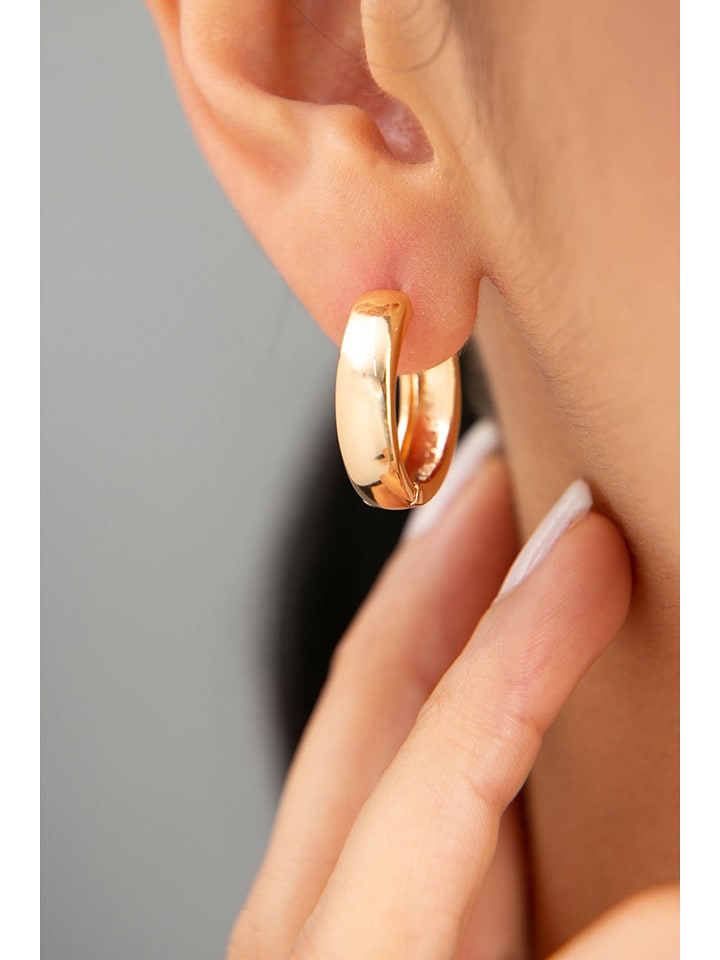 Heliophilia Pozłacane kolczyki-kreole rozmiar: onesize