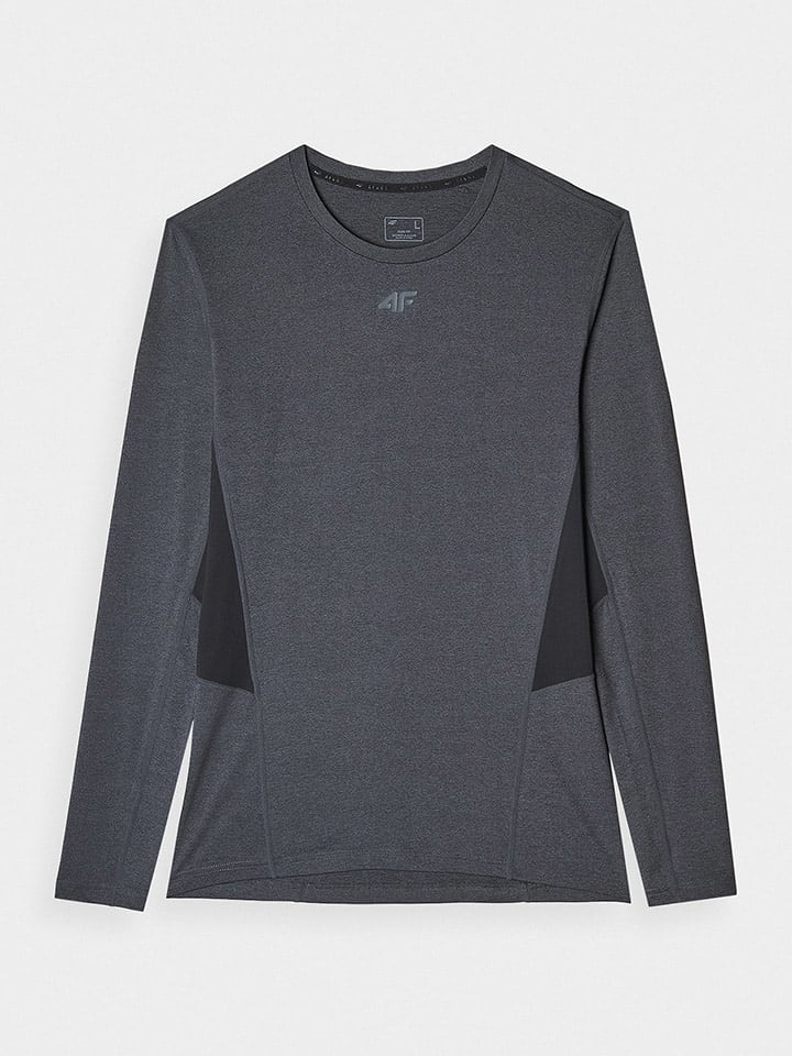 4F Koszulka sportowa w kolorze szarym rozmiar: S