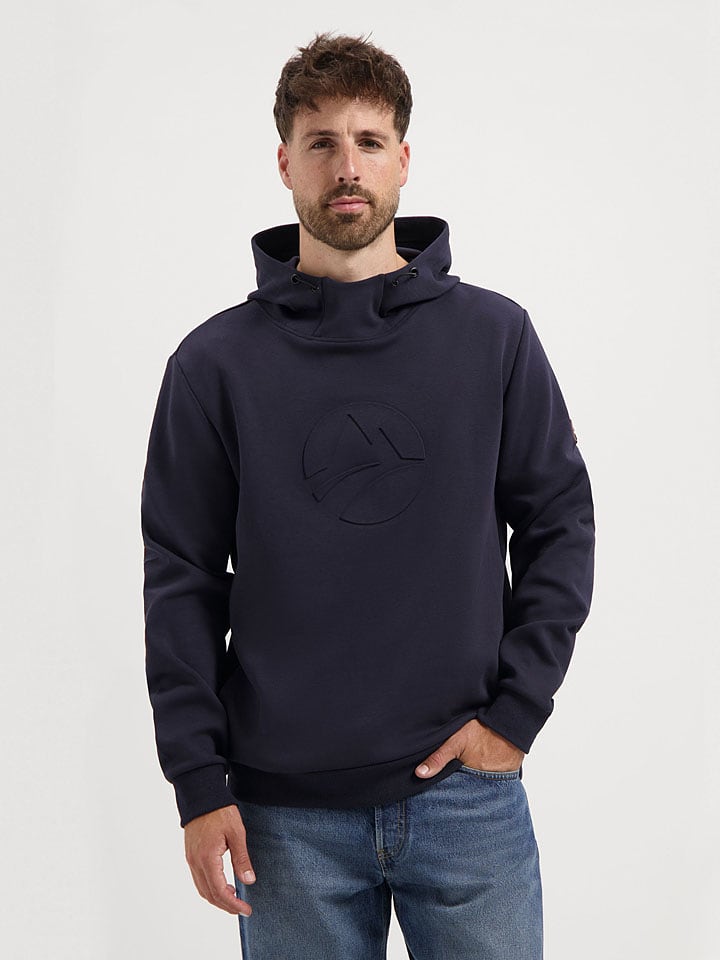 TRAVELIN' Bluza w kolorze granatowym rozmiar: M