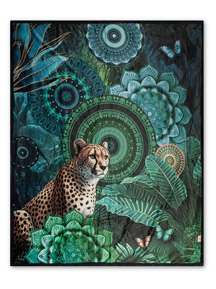 Hip Pled "Nyah" w kolorze zielono-miętowo-beżowym rozmiar: 130x160 cm