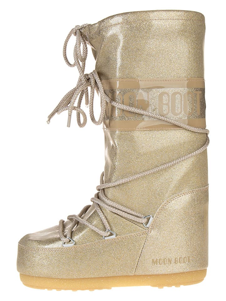 Moon Boot Kozaki zimowe "Icon" w kolorze złotym rozmiar: 39-41
